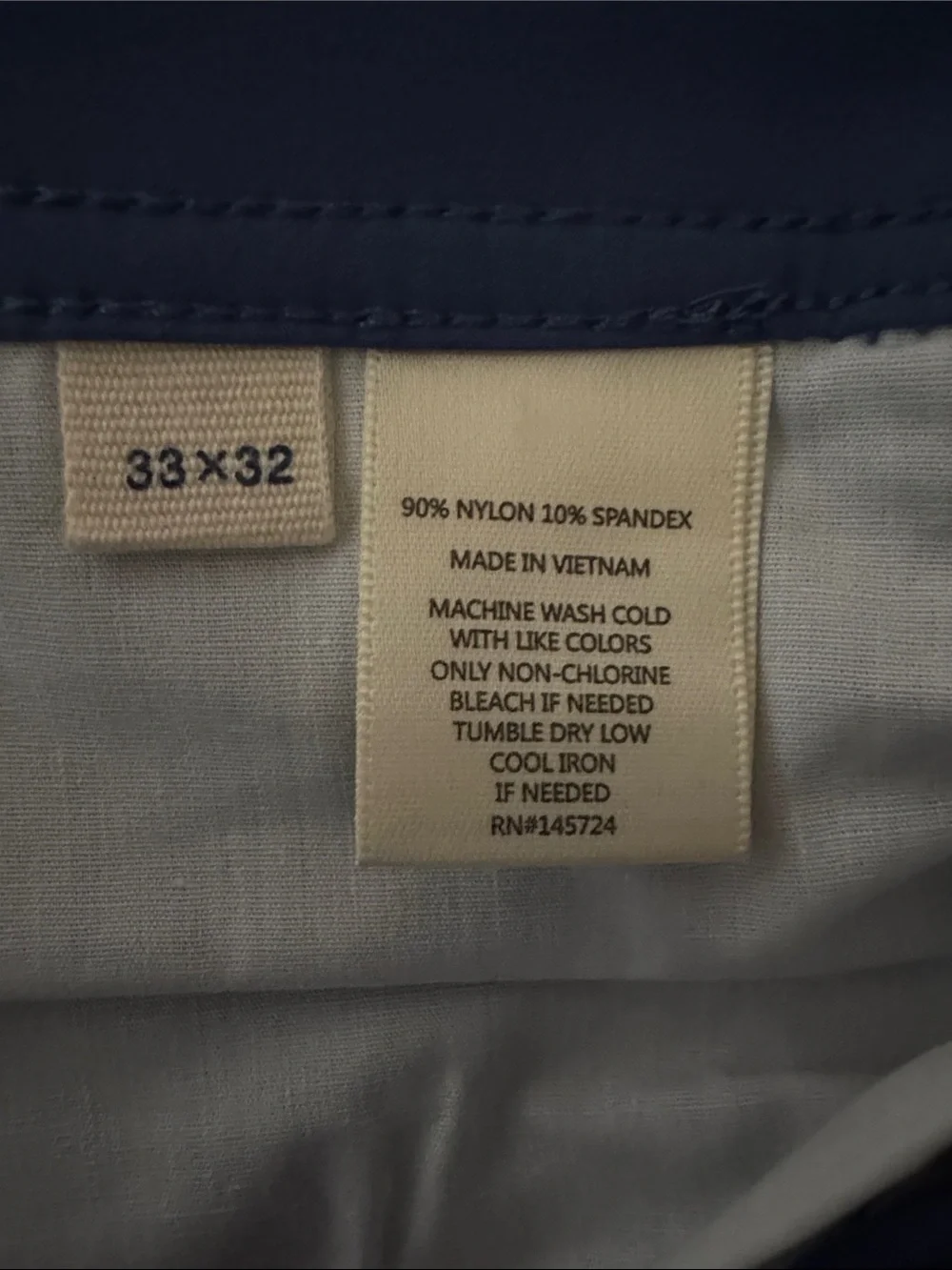 33x32 Onward Reserve Harris Performance Five Pocket Pants - True Navy
